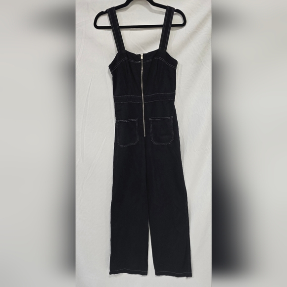 Reformation women 0 Amory topstitch denim jumpsuit gorpcore outdoor workwear - Picture 6 of 13
